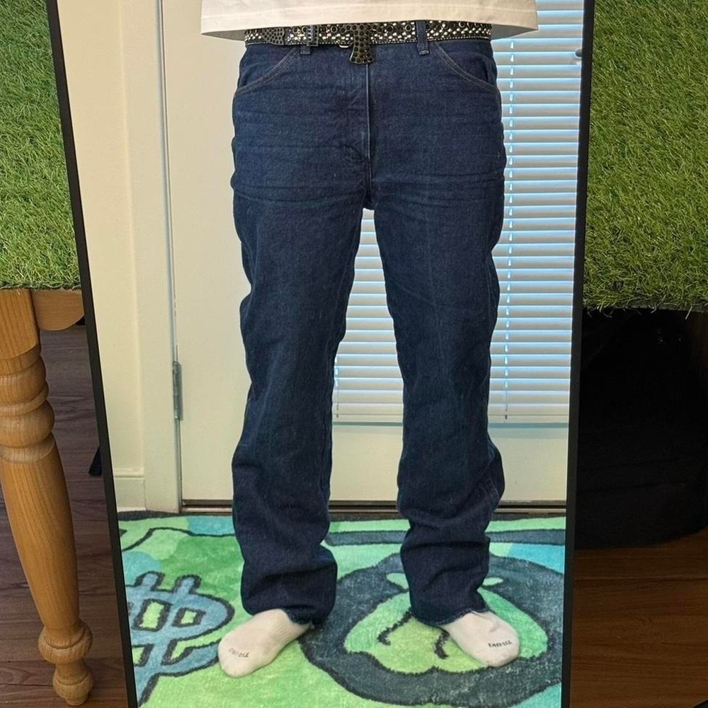 Wrangler Cowboy Cut slim fit blue jeans 33x32